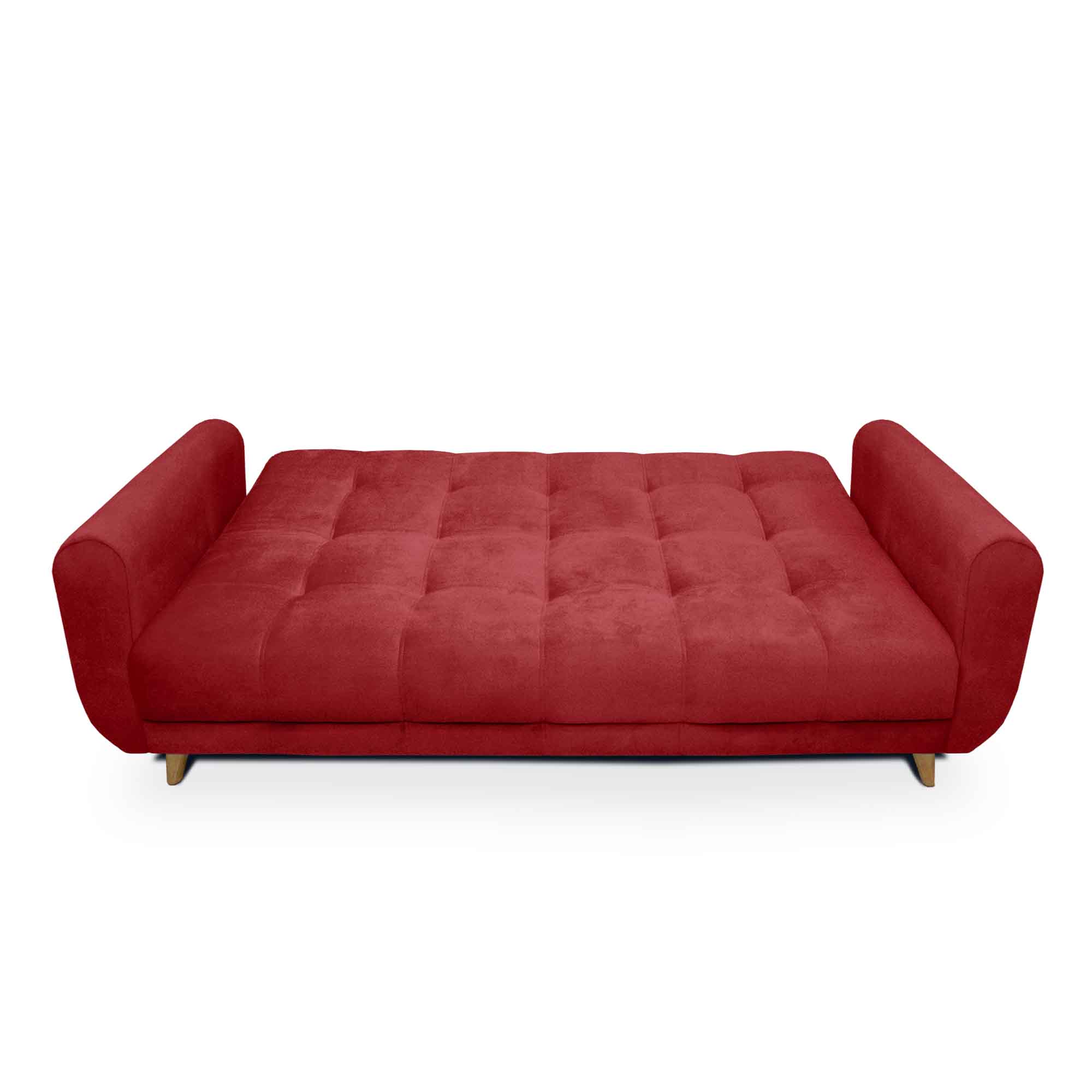 Sofa Cama Comfort Sistema Clic Clac Color Rojo (3)